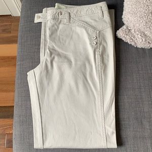 Wide leg khaki Sitwell pants